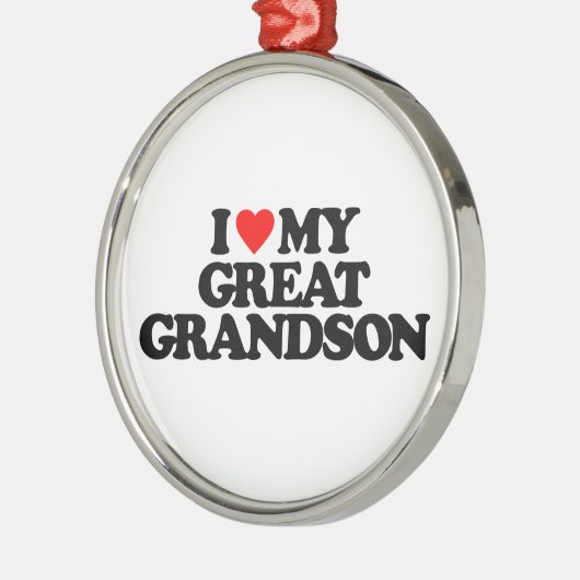 IK HOOP VAN MIJN GROTE GRANDSON METALEN ORNAMENT (Links)