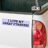 IK HOOP VAN MIJN GROTE PYRENTEN BUMPERSTICKER (Op Truck)