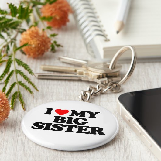 IK HOOP VAN MIJN GROTE ZISTER SLEUTELHANGER (Zijkant)