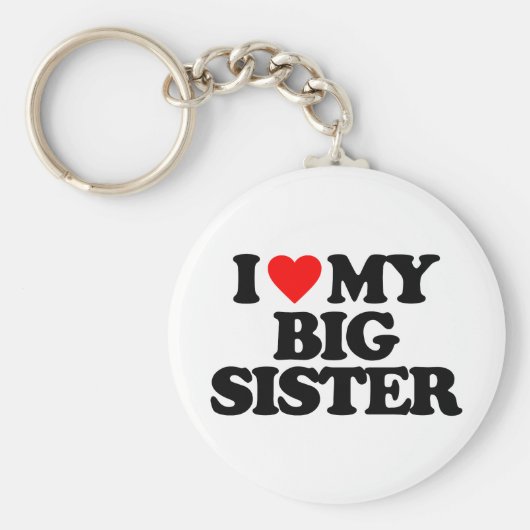 IK HOOP VAN MIJN GROTE ZISTER SLEUTELHANGER (Voorkant)