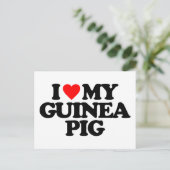 IK HOOP VAN MIJN GUINEE PIG BRIEFKAART (Staand voorkant)