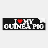 IK HOOP VAN MIJN GUINEE PIG BUMPERSTICKER (Voorkant)