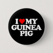 IK HOOP VAN MIJN GUINEE PIG RONDE BUTTON 5,7 CM (Voorkant)
