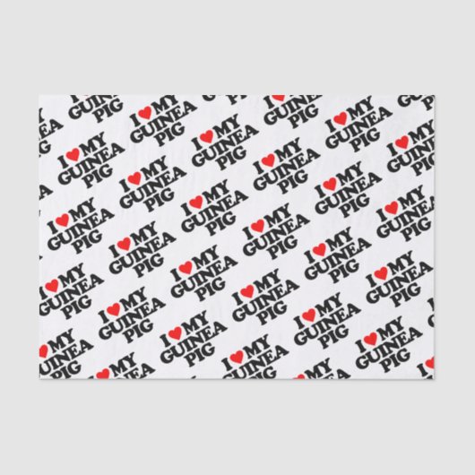 IK HOOP VAN MIJN GUINEE PIG TISSUEPAPIER (Voorkant)