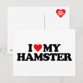 IK HOOP VAN MIJN HAMSTER BRIEFKAART (Voorkant / Achterkant)