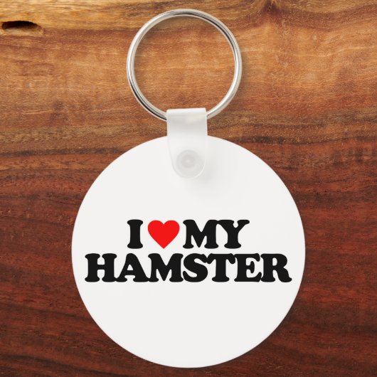 IK HOOP VAN MIJN HAMSTER SLEUTELHANGER (Voorkant)