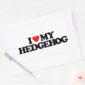 IK HOOP VAN MIJN HEDGEHOG RECHTHOEKIGE STICKER (Envelop)