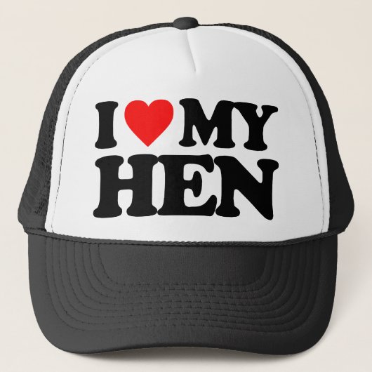 IK HOOP VAN MIJN HEN TRUCKER PET (Voorkant)