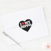 IK HOOP VAN MIJN HIPPO HART STICKER (Envelop)