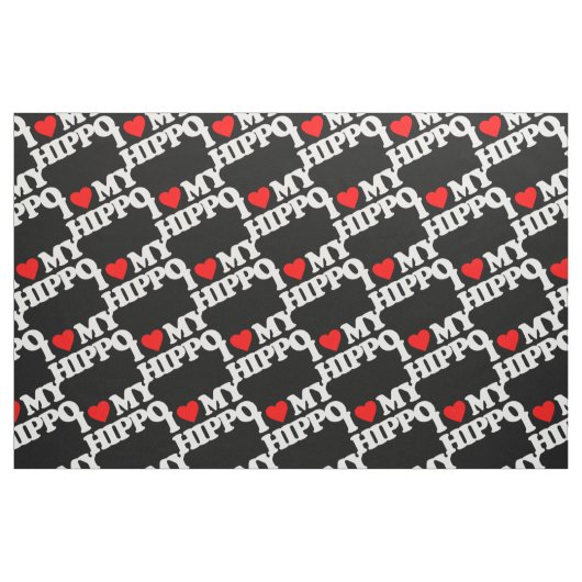 IK HOOP VAN MIJN HIPPO STOF (Fat Quarter)
