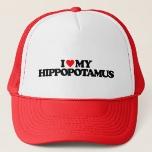 IK HOOP VAN MIJN HIPPOPOTAMUS TRUCKER PET