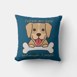 IK HOOP VAN MIJN HOND EN MISSCHIEN 3 MENSEN schatt Kussen