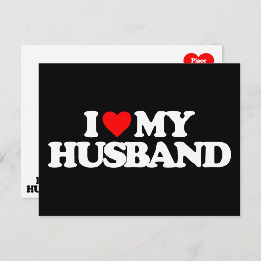 IK HOOP VAN MIJN HUSBAND BRIEFKAART (Voorkant / Achterkant)