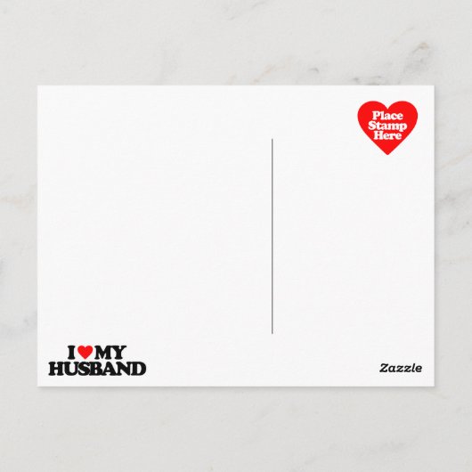 IK HOOP VAN MIJN HUSBAND BRIEFKAART (Achterkant)