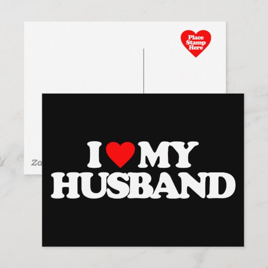 IK HOOP VAN MIJN HUSBAND BRIEFKAART (Voorkant / Achterkant)