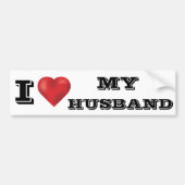 IK HOOP VAN MIJN HUSBAND BUMPERSTICKER (Voorkant)