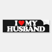 IK HOOP VAN MIJN HUSBAND BUMPERSTICKER (Voorkant)
