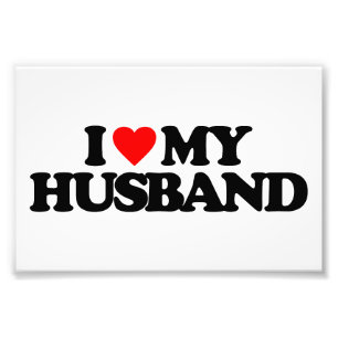 IK HOOP VAN MIJN HUSBAND FOTO AFDRUK