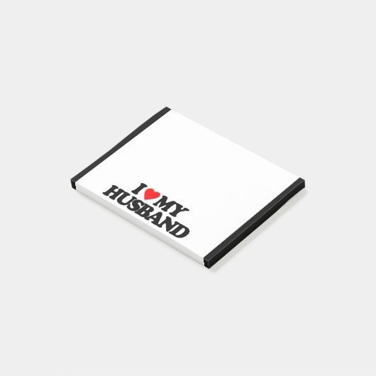 IK HOOP VAN MIJN HUSBAND POST-IT® NOTES (Schuin)