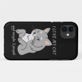 IK HOOP VAN MIJN KAT EN MISSCHIEN 3 MENSEN schatti Case-Mate iPhone Case (Achterkant (horizontaal))
