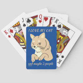 IK HOOP VAN MIJN KAT EN MISSCHIEN 3 MENSEN schatti Pokerkaarten