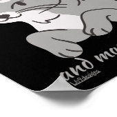 IK HOOP VAN MIJN KAT EN MISSCHIEN 3 MENSEN schatti Poster (Hoek)