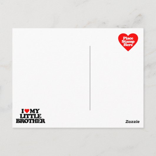 IK HOOP VAN MIJN KLEINE BROER BRIEFKAART (Achterkant)