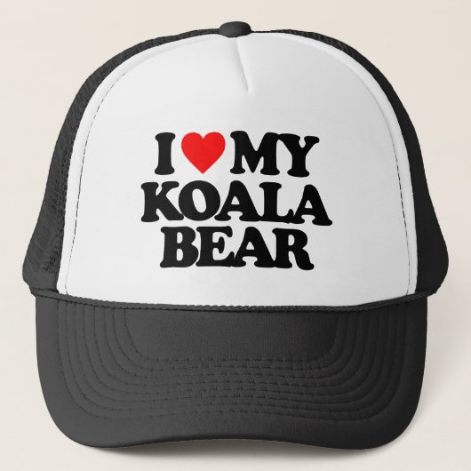 IK HOOP VAN MIJN KOALA-BEER TRUCKER PET (Voorkant)