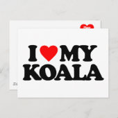 IK HOOP VAN MIJN KOALA BRIEFKAART (Voorkant / Achterkant)