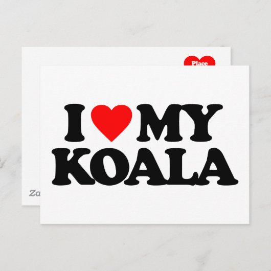 IK HOOP VAN MIJN KOALA BRIEFKAART (Voorkant / Achterkant)