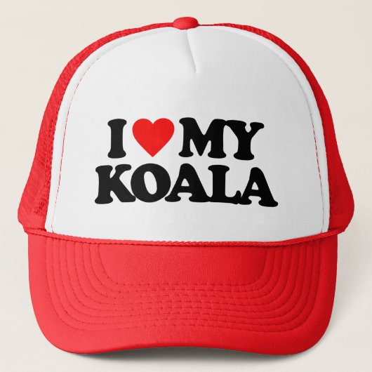 IK HOOP VAN MIJN KOALA TRUCKER PET (Voorkant)
