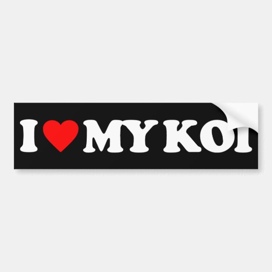 IK HOOP VAN MIJN KOI BUMPERSTICKER (Voorkant)