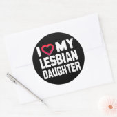 IK HOOP VAN MIJN LESBIAANSE DOUGHTER - -.png Ronde Sticker (Envelop)