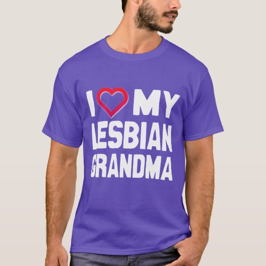 IK HOOP VAN MIJN LESBIAANSE GRANDMA - - T-SHIRT (Voorkant)