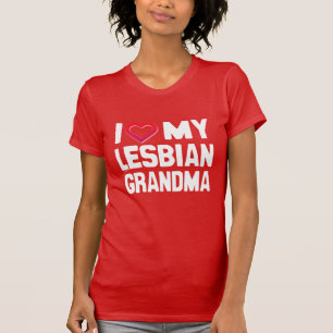 IK HOOP VAN MIJN LESBIAANSE GRANDMA - - T-SHIRT