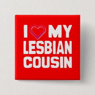 IK HOOP VAN MIJN LESBIAANSE KUINE -.png Vierkante Button 5,1 Cm