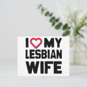 IK HOOP VAN MIJN LESBIAANSE WIFE -.png Briefkaart (Staand voorkant)