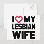 IK HOOP VAN MIJN LESBIAANSE WIFE -.png Briefkaart (Voorkant / Achterkant)