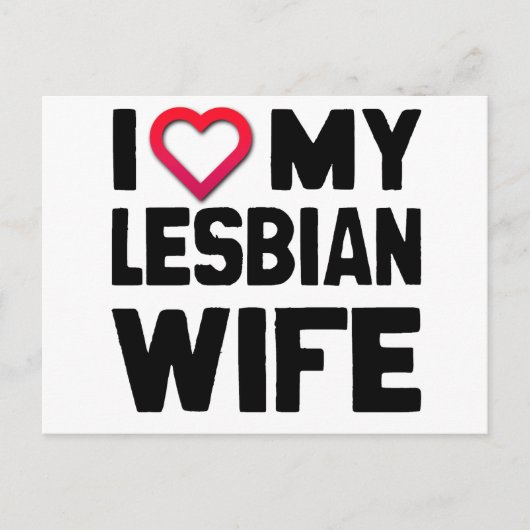 IK HOOP VAN MIJN LESBIAANSE WIFE -.png Briefkaart (Voorkant)