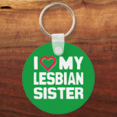 IK HOOP VAN MIJN LESBIAANSE ZISTER -.png Sleutelhanger (Voorkant)