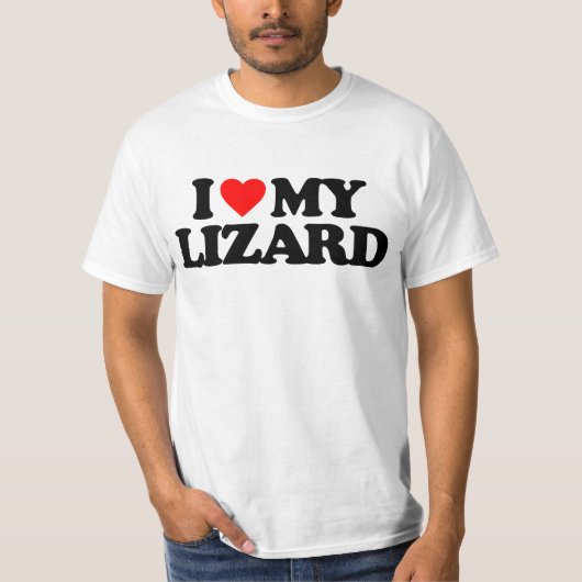IK HOOP VAN MIJN LIZARD T-SHIRT (Voorkant)