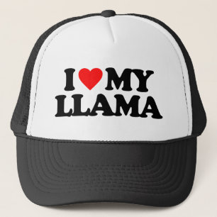 IK HOOP VAN MIJN LLAMA TRUCKER PET