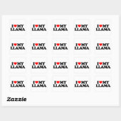IK HOOP VAN MIJN LLAMA VIERKANTE STICKER (Vel)