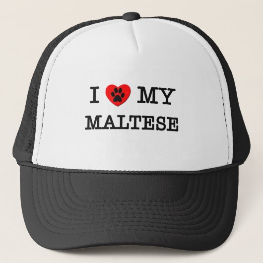 IK HOOP VAN MIJN MALTESE TRUCKER PET (Voorkant)
