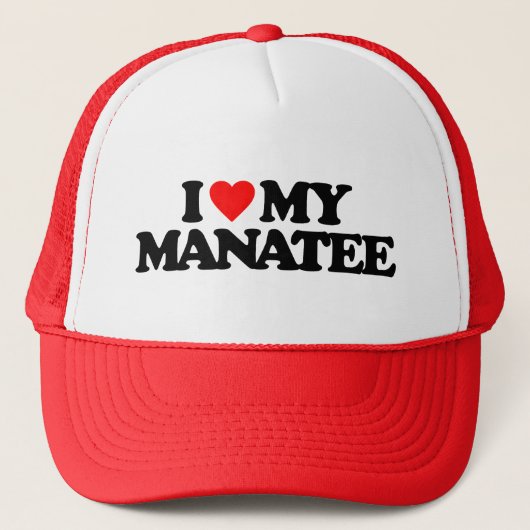 IK HOOP VAN MIJN MANATIE TRUCKER PET (Voorkant)