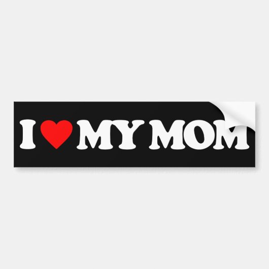 IK HOOP VAN MIJN MOM BUMPERSTICKER (Voorkant)