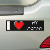 IK HOOP VAN MIJN MOMMY "HART" BUMPERSTICKER (Op auto)