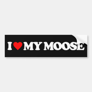 IK HOOP VAN MIJN MOOSE BUMPERSTICKER