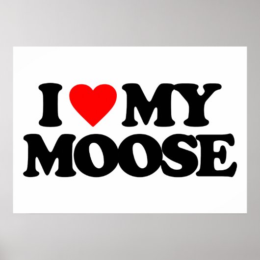 IK HOOP VAN MIJN MOOSE POSTER (Voorkant)