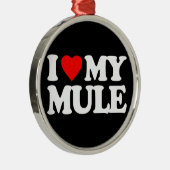 IK HOOP VAN MIJN MULE METALEN ORNAMENT (Rechts)